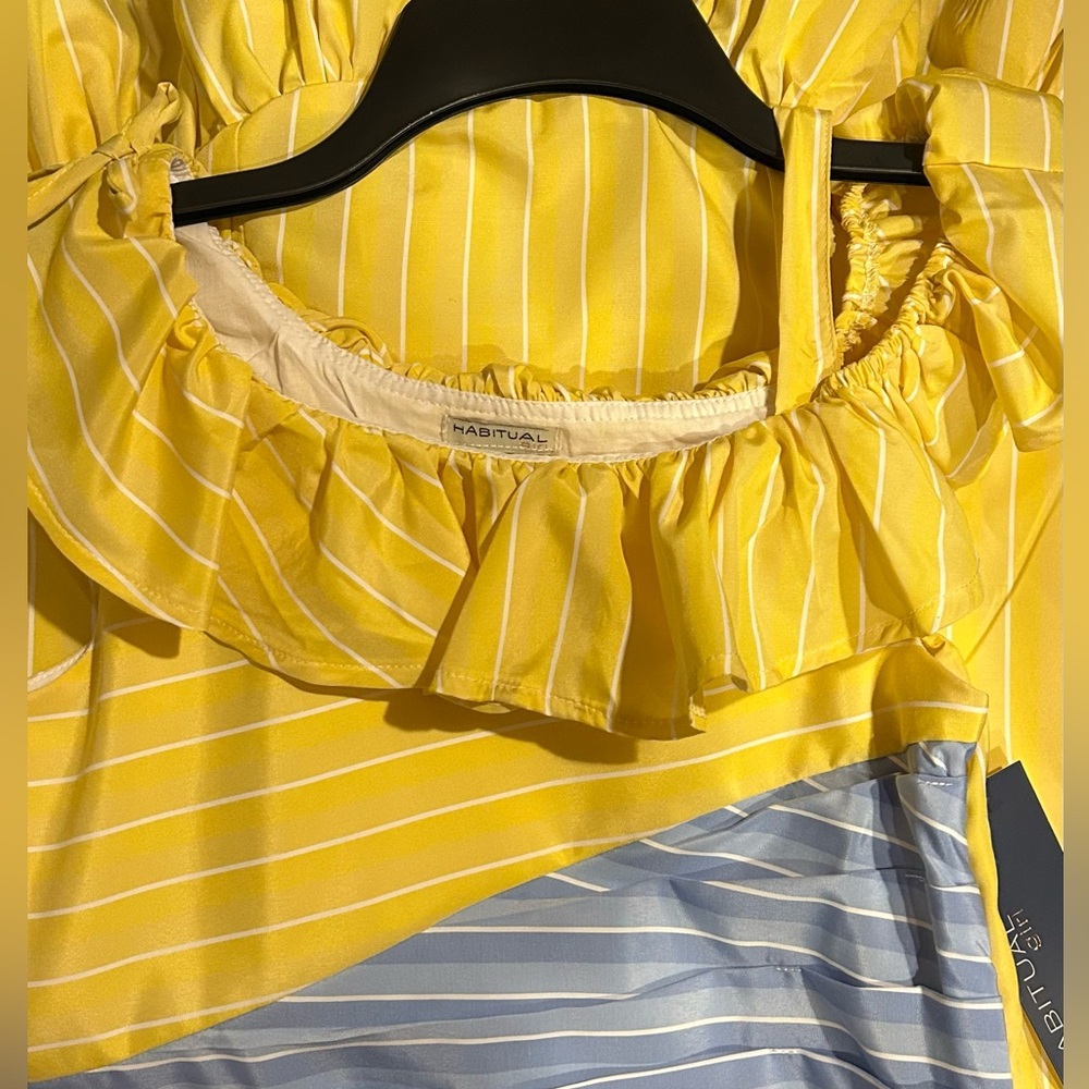 Habitual Color Block High-Low-Hem Dress - Picture 10 of 11